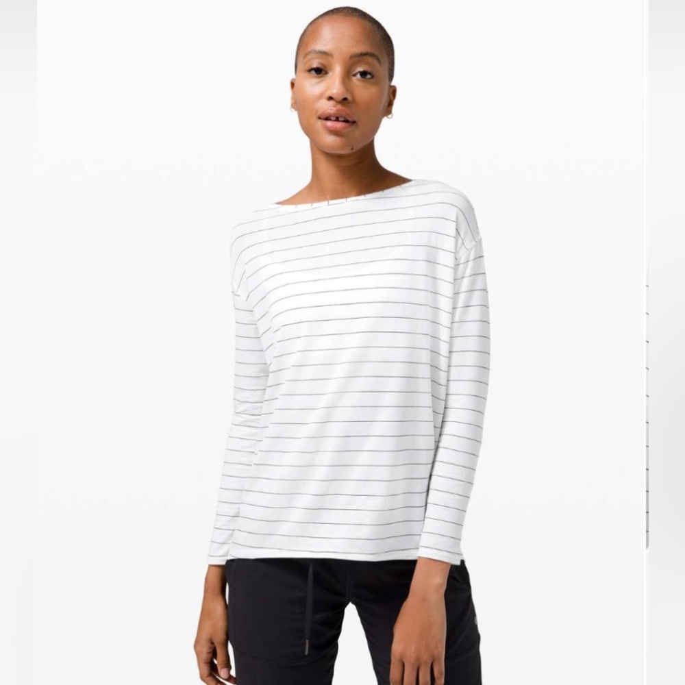 Lululemon Back In Action Organic Cotton Long-Sleeve Shirt